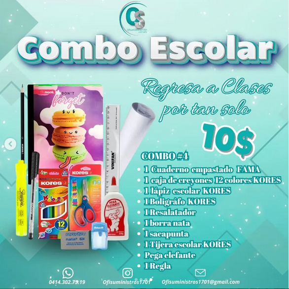 Combo Escolar